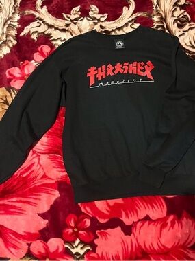 black Thrasher Magazine Godzilla crewneck sweatshirt